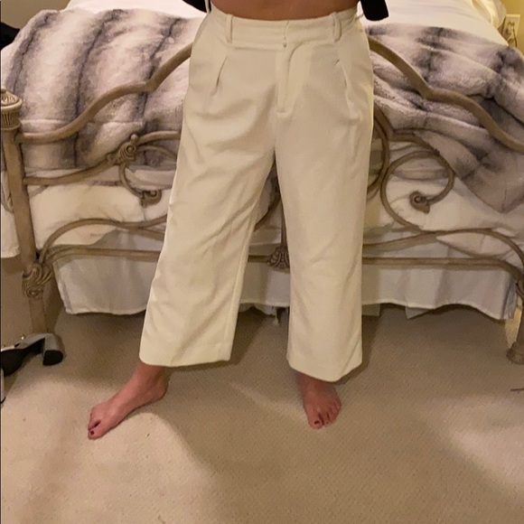 Maje Off White cropped trousers - Picture 5 of 5